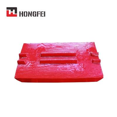 China Coal Mining High Cr Impact Crusher Hammer Spare Parts Blow Bar Plate Liners for sale