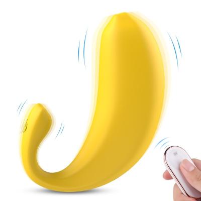 China Waterproof Portable Clitoris Vibrator G Spot USB Banana Handle Masturbator Sex Toys Filling for sale