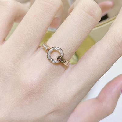 China Xinfly CLASSIC 18K Rose Gold Diamond Couple Rings pure wedding engagement jewelry for sale