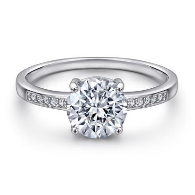 China Xinfly FASHIONABLE 925 Sterling Silver Wedding Rng Carat Diamond Engagement Ring for sale