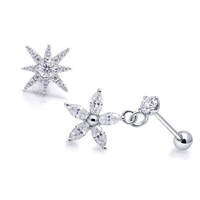 China Xinfly CLASSIC Wholesale 18K White Gold Lab Grow Diamond Stud Earrings Set Women for sale