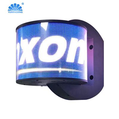 China Advertising / Message Customized Special Shaped Outdoor Full Color Cylindrical Advertising LED Display Screen for sale