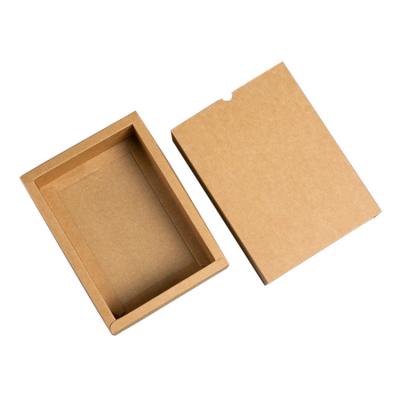 China Recyclable Size Custom Take Off Brown Kraft Paper Folding Box With Offset Printing for sale