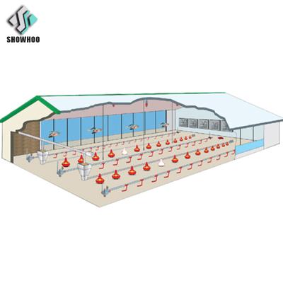 China Commercial Farms Chicken Broiler Home Chicken Farm Design for sale