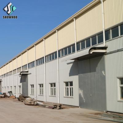 China Large Steel Workshop Space Steel Frame Building Prefab Steel Structure Gymnasium for sale