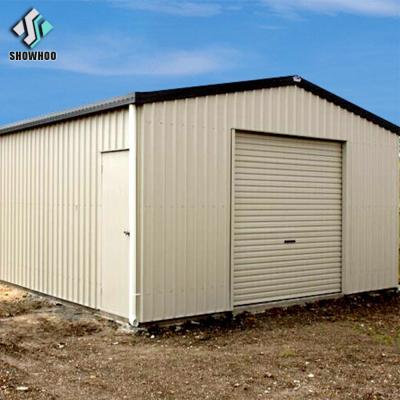 China Industrial Construction Industrial Design Prefab Steel Garage With Shed for sale