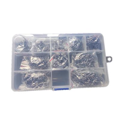 China Fishing High Carbon Steel Gulang Hook Size #3-#12 1000pcs/set Fishhooks Pack Carp Fishing Tackle for sale