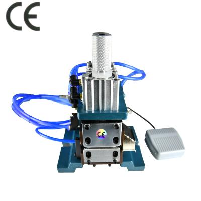 China HS-3F Vertical Pneumatic Cable Stripping Machine Sheathed Wire Multi-strand Wire Stripping Machine for sale