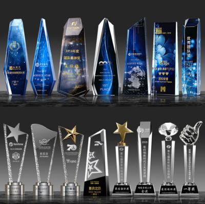 China Europe NOBLE Awards Crystal Trophy Stock Trophy Classic With Customized Engraving for sale