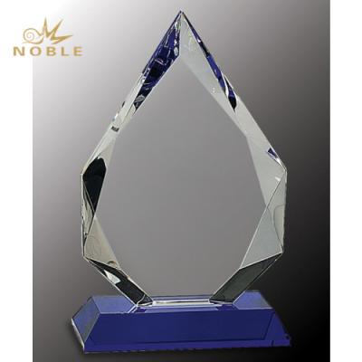 China Europe Crystal Base Custom Crystal Diamond Plate High Quality Blue Award for sale