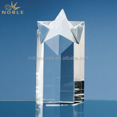 China Custom Engraving Europe Crystal Star Column Award for sale