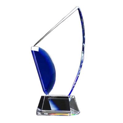 China Europe Crystal Corporate Trophy Plaque Shield Award Crystal Souvenir Folk Art Polished Sports Love Gift Box CN 10