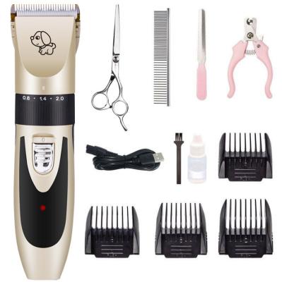 China Viable Rechargeable Cordless USB Dog Grooming Kit, Electric Pets Hair Trimmers Shaver Shears Pets Haircut for sale