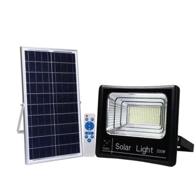 China 200W IP65 Flood Light 25W Smart Remote Sunny Security Light For Garden Modern Solar Led Waterproof Outdoor Solar Yard for sale