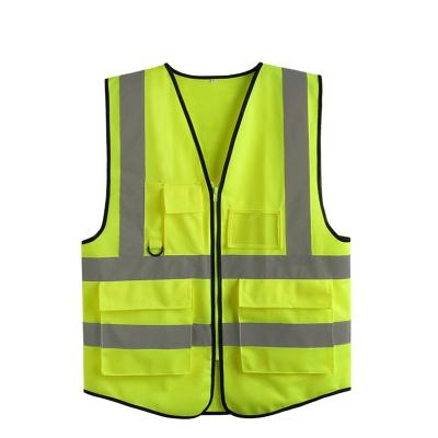 China Reflective Vest Two Tone Reflective Strips Breathable Mesh Safety Vest Obvious Safety Reflective Marks for sale