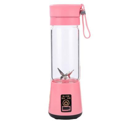 China Portable Household Blender Blender Shakes USB Rechargeabl Blender Smoothie Squeezer Cup 6 Blades Fruit Ice Cream Tray Detachable Blender Cup for sale