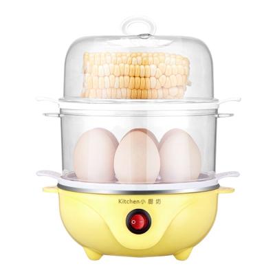 China Poacher Electric Fast Food Maker Egg Boiler Cooker Household Vegetable Egg Steamer Hard or Soft Boiled Poach and Omelet Trays for sale