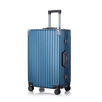 China Fashion Factory Price Cheap Travel Hard Aluminum 360degree Eva Carrying Case With Zipper Trolley Rolls Travel Luggage Bag for sale