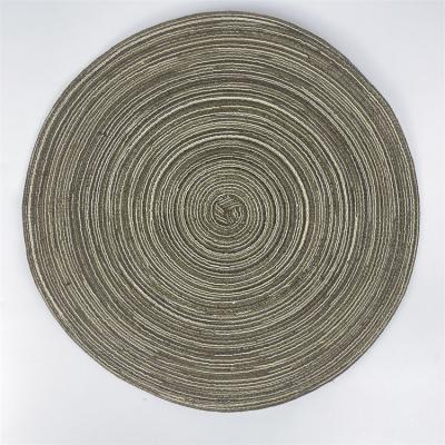 China Decorate Online Wholesale Home 100%handmade Hand Weave Natural Round Wood Woven Place Mats for sale