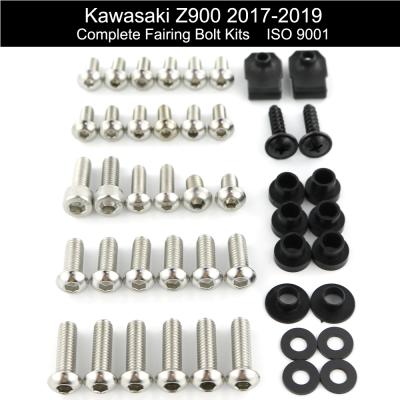 China Aftermarket Raptorace Fit For Kawasaki Z900 Aftermarket SUS304 Fairing Cover Bolt Kit Mounting Fastener Bodywork Screw Clip Gasket Nut 2017-2019 for sale