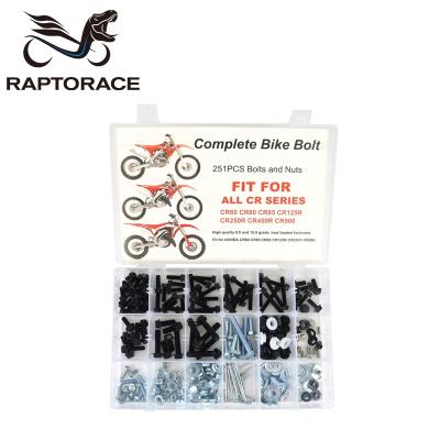 China Aftermarket Raptorace Fit For HONDA CR60 CR80 CR85 CR125 CR250 CR450 CR500 10.9 Steel Bolt Fastener Screw Clip Gasket Nut for sale