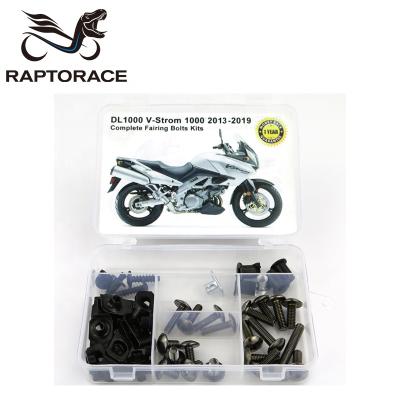 China Aftermarket Raptorace Fit For Suzuki DL1000 Vstorm 1000 2013-19Aftermarket 10.9 Fairing Cowl Bolt Kit Mounting Fastener Bodywork Screw Steel Clip for sale