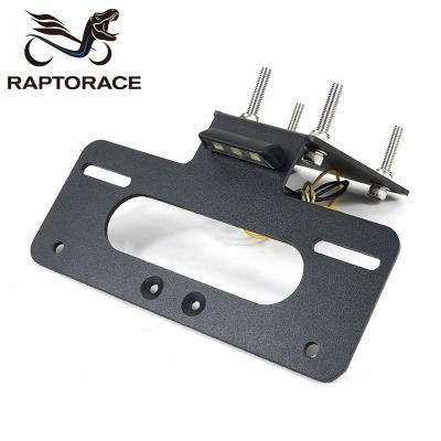 China Aftermarket Raptorace Fit For KAWASAKI ZX6R 2005-2006 Aluminum Aftermarket Number Plate Holder Shock Absorber Tail Row for sale