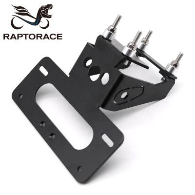 China Aftermarket Raptorace Fit For KAWASAKI Z900 2017-2021 Aluminum Aftermarket Number Plate Holder Shock Absorber Tail Row for sale