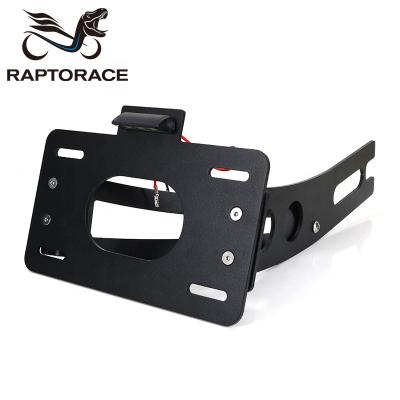 China Aftermarket Raptorace Fit For Honda Shade VT 600 C 1988-2000 Aluminum Aftermarket License Plate Holder Shock Absorber Tail Row for sale