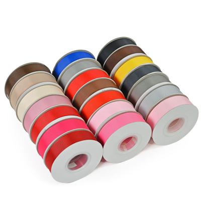 China Wholesale High Quality Viable 3mm 9mm 16mm 25mm Grosgrain Ribbon Shape Petersham Ribbon On Roll For DIY Bow Ties for sale