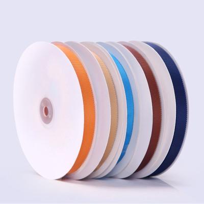 China 25mm Grade Stripe Polyester Grosgrain Ribbon Instock Items Solid Color Petersham Viable Custom Top 38mm Ribbons Wholesale for sale