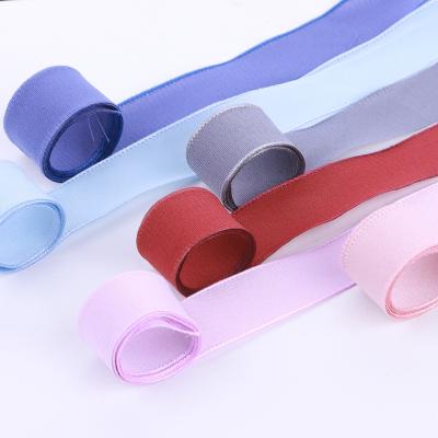 China Wholesale Viable Customize Color 9mm 16mm 25mm Eco Friendly 38mm Cotton Fabric Ribbon 100% Recyclable Ribbons For DIY for sale