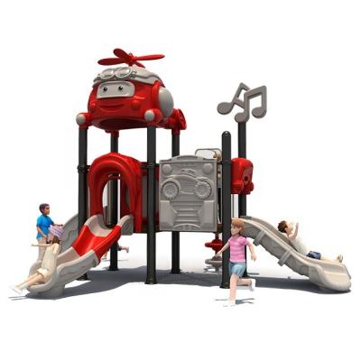 China Cheap Large Commercial Colorful Outdoor Slide Playground For Kids for sale