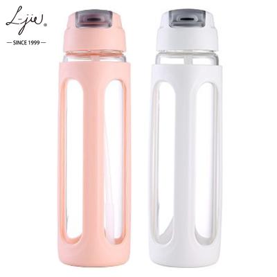 China Viable Brief Creative Double Wall Straw Outdoor Sports Drink Water Glass Cup Bottles Portable Leakproof Tumbler for sale