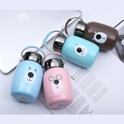 China 230ml Sustainable Cute Cartoon Stainless Steel Kids Water Bottles Souvenir Insulated Water Bottle Custom Logo Gift for sale