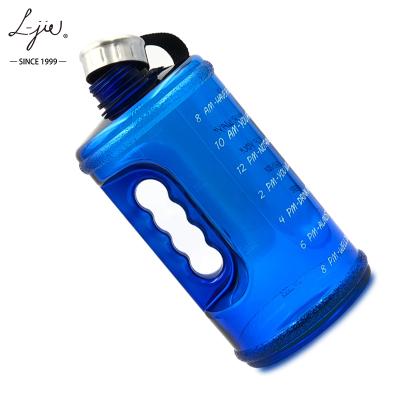 China Sustainable 2200ml Gym Customized Large Logo Size BPA Free Plastic Fitness Water Bottles Accepted for sale