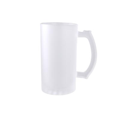 China For Sublimation 16oz Sublimtaion Fronsted Beer Stiens Cerveza Taza Glass Tumbler Cups for sale