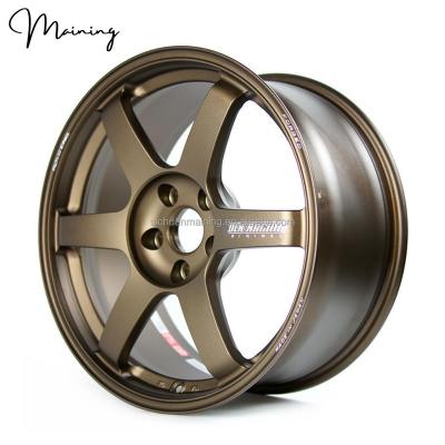 China Car trailer wheel rim 5x100 5x112 5x114.3 15 16 17 18 19 sport forged bronze Rim TE 20 inch 37 saga high performance track wheels for sale