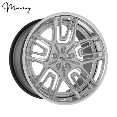 China 6061-T6 aluminum alloy for advanced spec series. Adv5.0f Track Wheels 3 Piece Forged Wheels Custom Finishes for sale