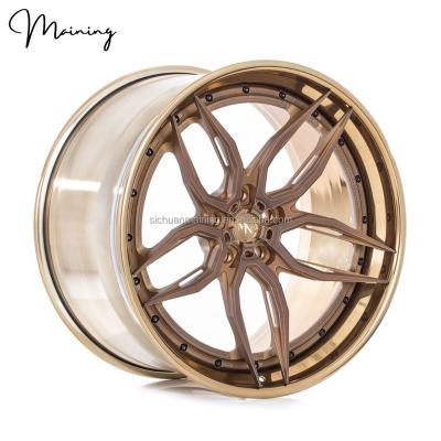 China 6061-T6 Aluminum Alloy Custom Finish Afftermarket Wheels 5x112 19x8J 20x8J Forged Wheels For Mercedes Benz CLS 53 3 Piece AMG Forged Wheels for sale