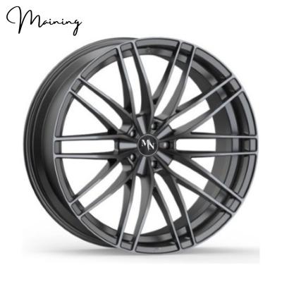 China 6061-T6 Aluminum Alloy Custom Forged Wheels Matte Gray 16-22 Inch Muti Spoke Forged Rims Fits For Audi RS5 RS6 RS7 RSQ8 A7 Forged Car Rims for sale