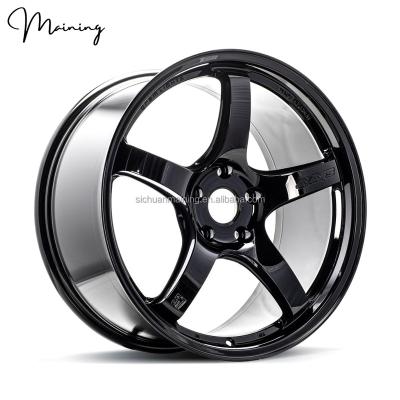 China Car Trailer Wheel Rim 5x100 5x112 5x114.3 15 Inch Gloss Black Forged Sport Rim TE 37 Saga Gram 16 17 18 19 20 Lights High Performance 57CR Track Wheels for sale