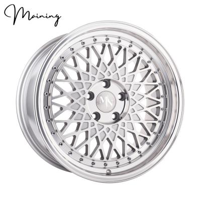 China 6061-T6 Aluminum 18 19 20 21 22 Inch Mesh Design Forged Wheels Multi Spoke Silver Car Alloy Wheel Rims For Porchase BMW Mercedes Benz Car Rims for sale