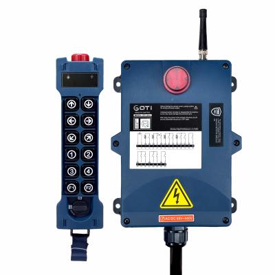 China GT-LS12 Crane Hoist Remote Control Single Speed ​​Switch 12 Waterproof Industrial Radio Wireless Channel Replace UTING F24-12S Remote Control for sale