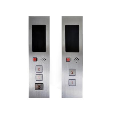 China Industrial 304 Stainless Steel Elevator Call Button Elevator Panel Push Buttons Box For Elevator 2-8 Layer Station for sale