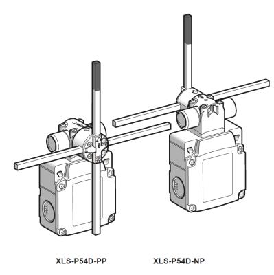 China Limit switch with rotating head and cross lever XLS-P54D-PP XLS-P54D-PP for sale