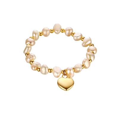 China Fashion bracelet jewelry baroque natural freshwater pearl bracelet for women with a niche design of retro love bracelet for sale