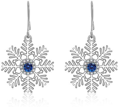 China CLASSIC Christmas Tree Snowflake Bow Jingle Bell Santa Clau Halloween Nightmare S925 Sterling Sliver Christmas Earrings For Women for sale