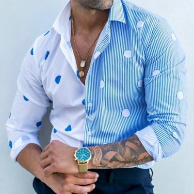 China Anti-pilling Men's Designer Shirts Plus Size Vintage Buttons Gent's Long Sleeve Luxury Men's Shirts Shirt Dress for sale