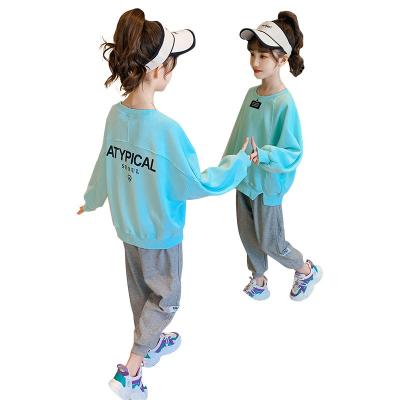 China Wholesale Casual High Fashion Fancy Dress Children Casual Kids Ages 4-14 Years Teenage Girls Clothing Sets for sale